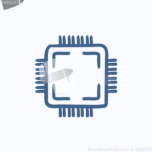 Image of CPU sketch icon.