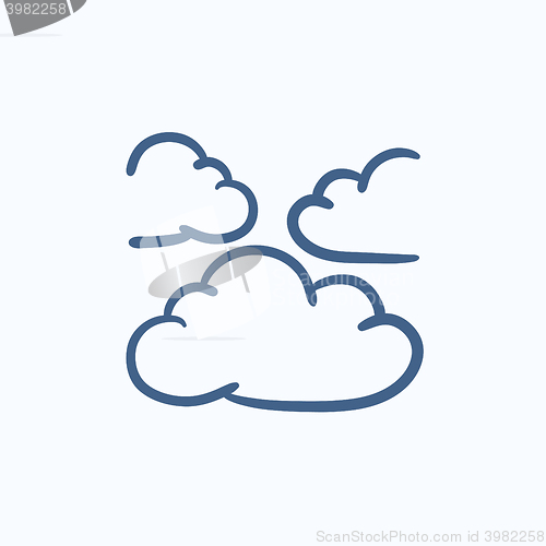 Image of Clouds sketch icon.
