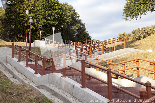 Image of stairs in the park  