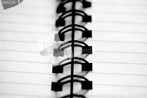 Image of Black and White Spiral-Bound Notebook