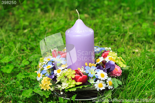 Image of Candle in the garden