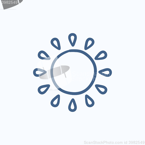 Image of Sun sketch icon.