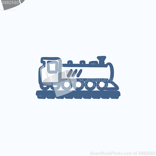 Image of Train sketch icon.