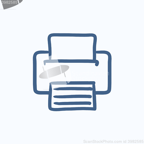 Image of Printer sketch icon.