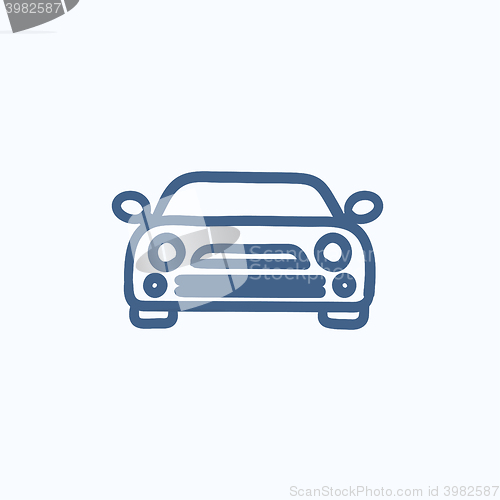 Image of Car sketch icon.