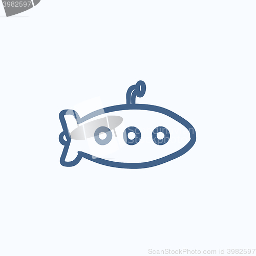Image of Submarine sketch icon.