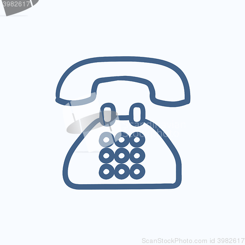 Image of Telephone sketch icon.