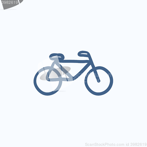 Image of Bicycle sketch icon.