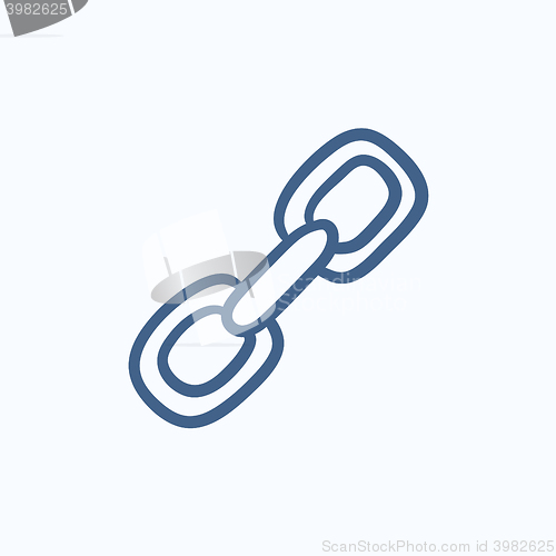 Image of Chain links sketch icon.