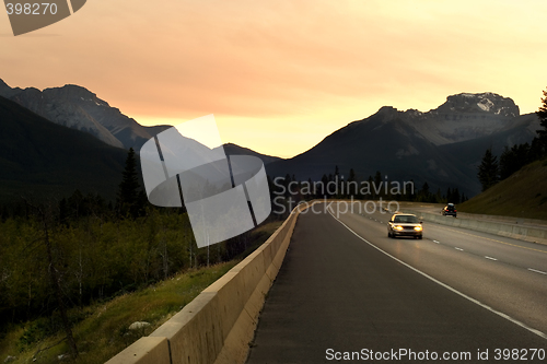 Image of Driving in Rockies