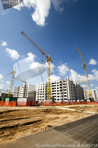 Image of construction residential house