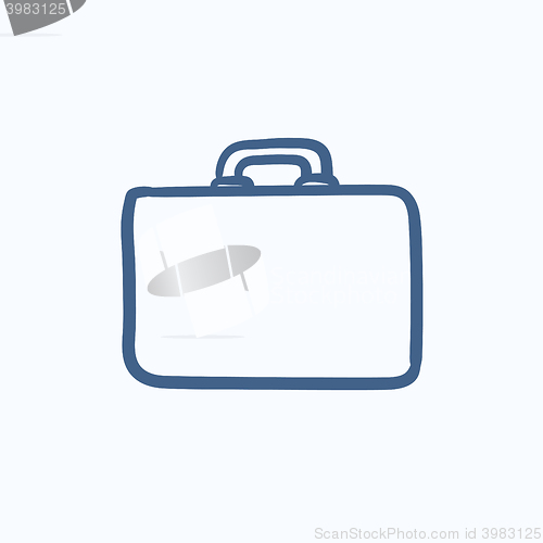 Image of Briefcase sketch icon.