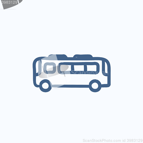 Image of Bus sketch icon.