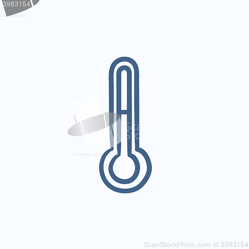 Image of Thermometer sketch icon.