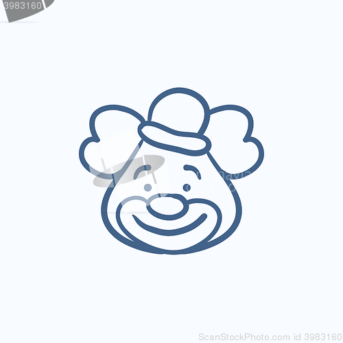 Image of Clown sketch icon.