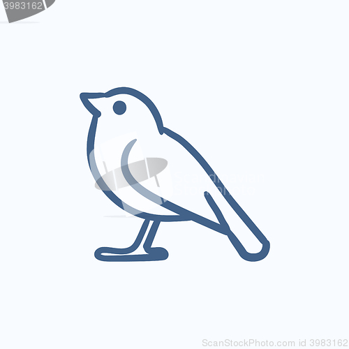 Image of Bird sketch icon.