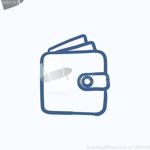 Image of Wallet sketch icon.