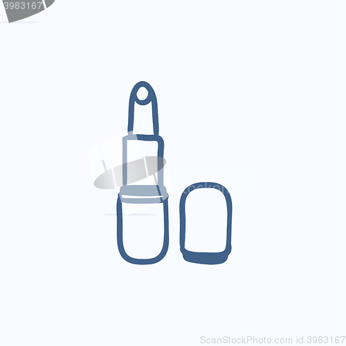 Image of Lipstick sketch icon.