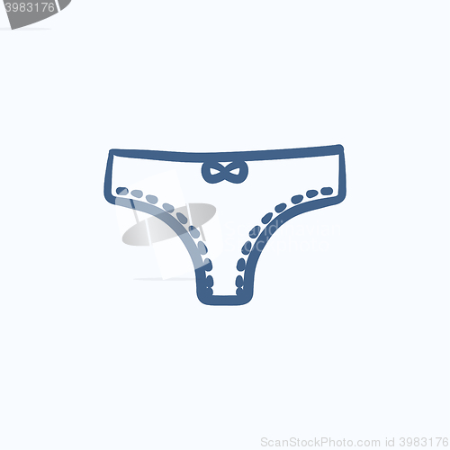 Image of Panties sketch icon.