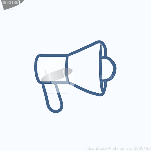 Image of Megaphone sketch icon.