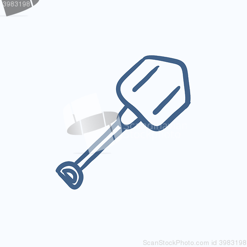 Image of Shovel sketch icon.