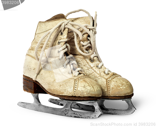 Image of Older women skates near