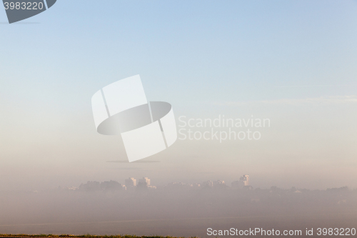 Image of Morning fog in the city