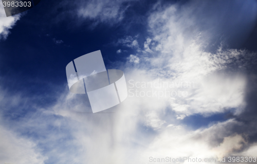 Image of photographed the sky with clouds