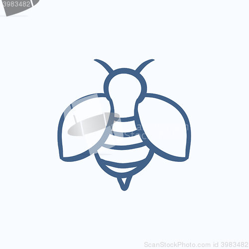 Image of Bee sketch icon.