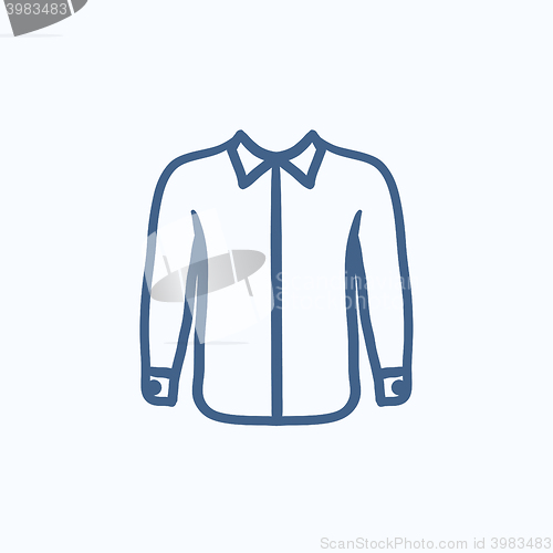 Image of Shirt sketch icon.