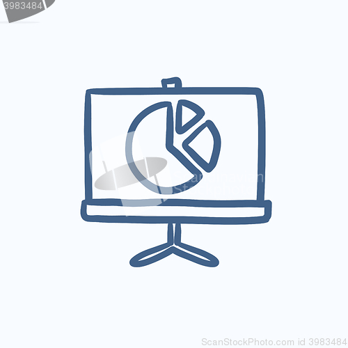 Image of Roller screen with the pie chart sketch icon.