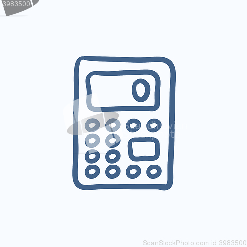 Image of Calculator sketch icon.