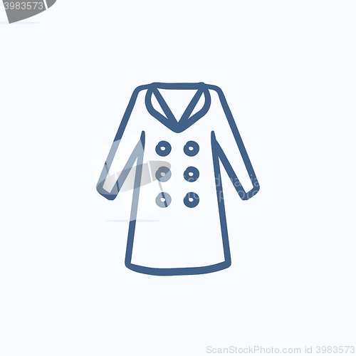 Image of Coat sketch icon.