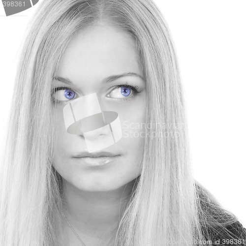 Image of Pretty blue-eyed woman