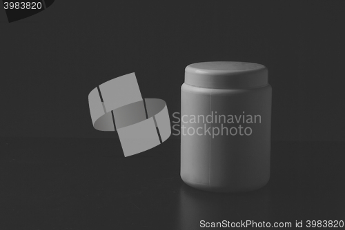 Image of White cosmetic bottle