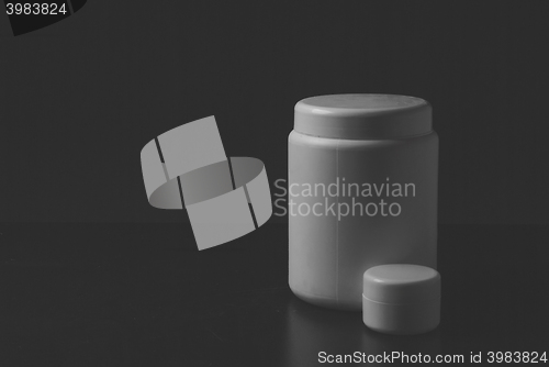 Image of White cosmetic bottle