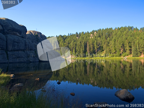 Image of Fishing on a Vibrant Lake