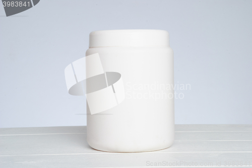 Image of White cosmetic bottle