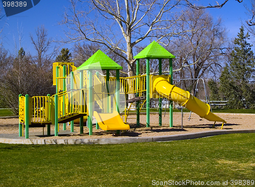 Image of Playground at the Beginning of Spring