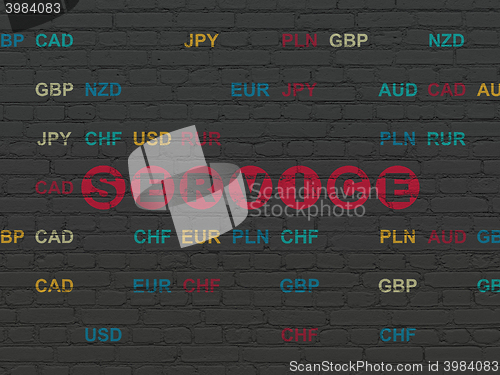 Image of Business concept: Service on wall background