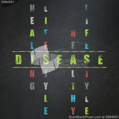 Image of Health concept: Disease in Crossword Puzzle
