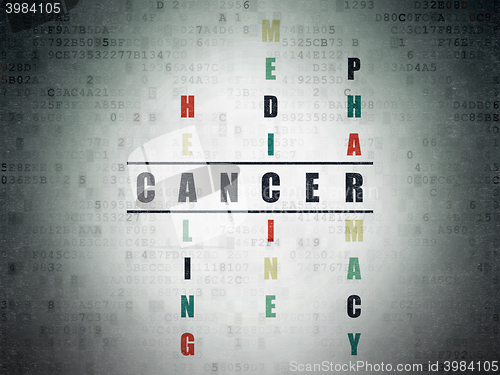 Image of Healthcare concept: Cancer in Crossword Puzzle