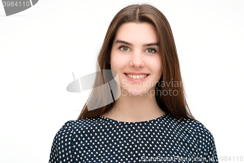 Image of Smiling joyful and happy young girl