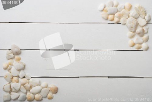 Image of beach accessories on wooden board