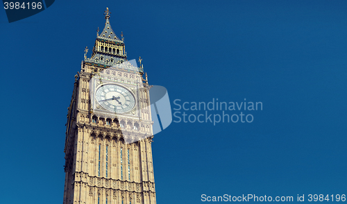Image of Big Ben great clock tower in London