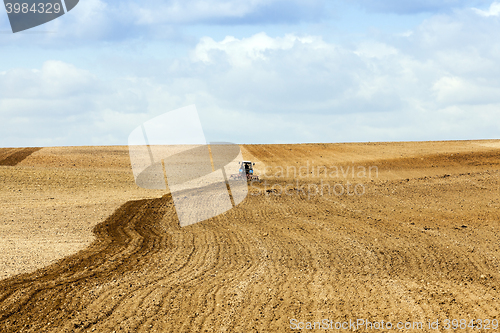 Image of tractor in the field