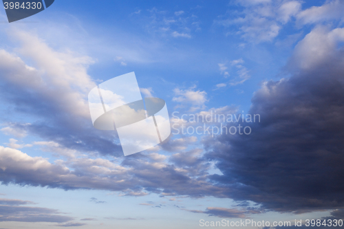 Image of clouds in the sky