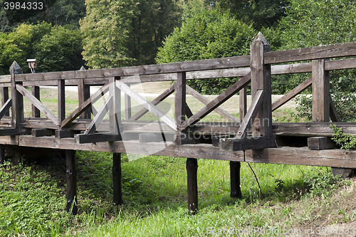 Image of old wooden bridge