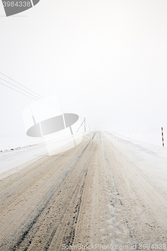 Image of road in winter