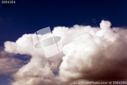 Image of photographed the sky with clouds